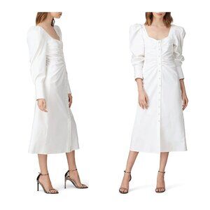 Ruched Button Up Dress